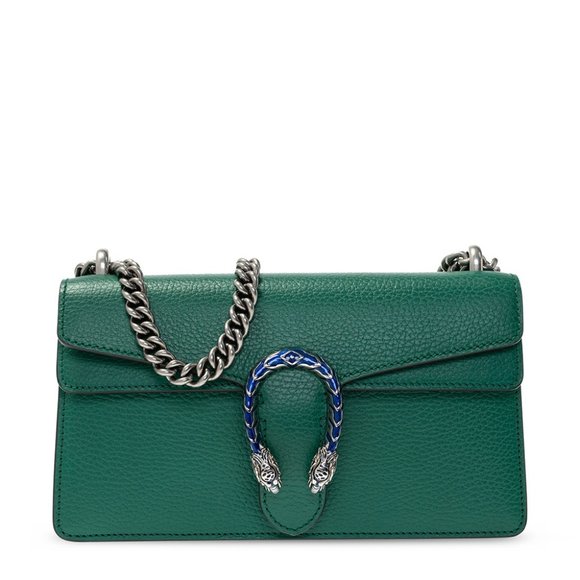Gucci Small Dionysus Shoulder Bag in Green NEW WITH CARDS AND DUST BAG - Picture 1 of 7